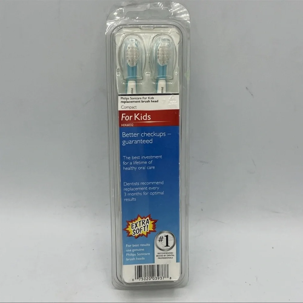 Philips Sonicare For Kids Replacement Toothbrush Heads (HX6032/94) 2 x 2-Pack - Picture 2 of 2